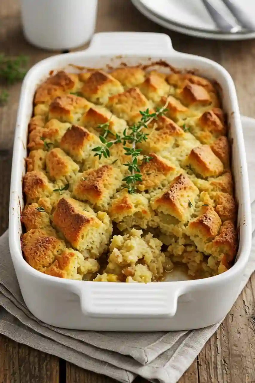3- Perfect Homemade Stuffing – Rustic Holiday Recipe Rustic bread stuffing with carrots, celery, and fresh herbs – Thanksgiving stuffing recipes